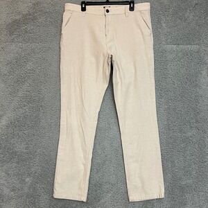 Buffalo David Bitton Chino Pants Mens 36x30 Beige Excellent Stretch Canvas